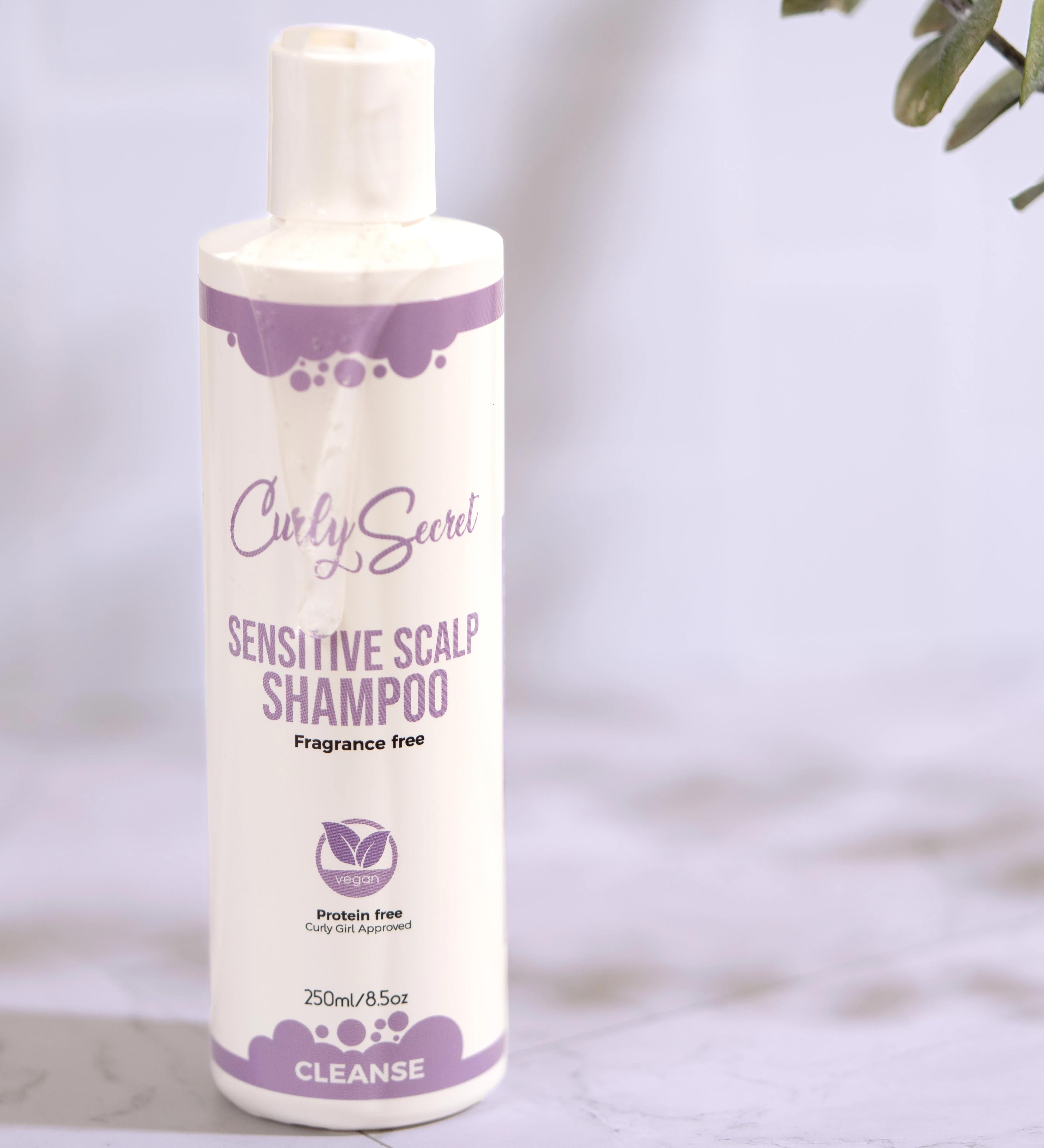 Curly Secret Sensitive Scalp Shampoo - Fragrance Free Shampoo Curly Secret