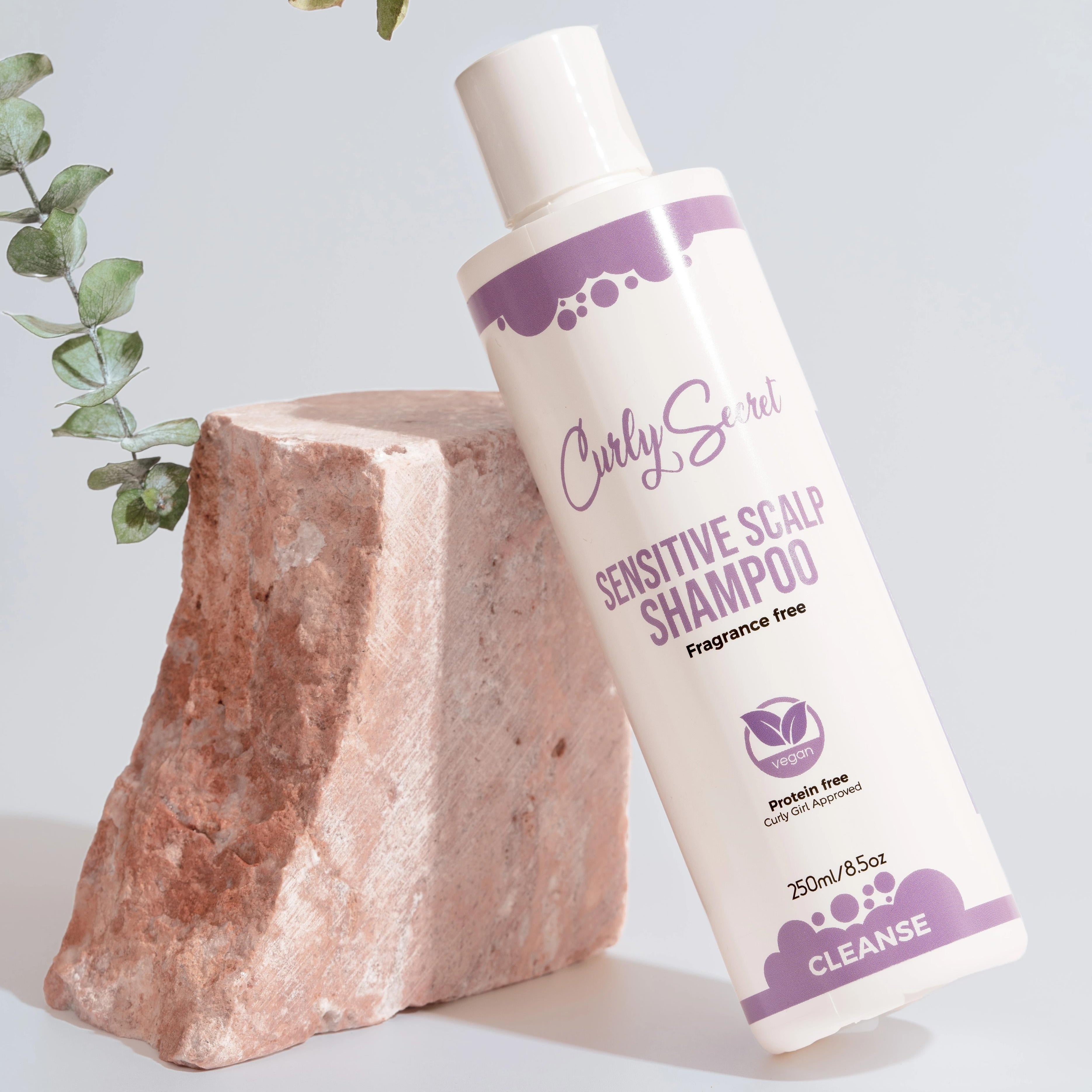 Curly Secret Sensitive Scalp Shampoo - Fragrance Free Shampoo Curly Secret