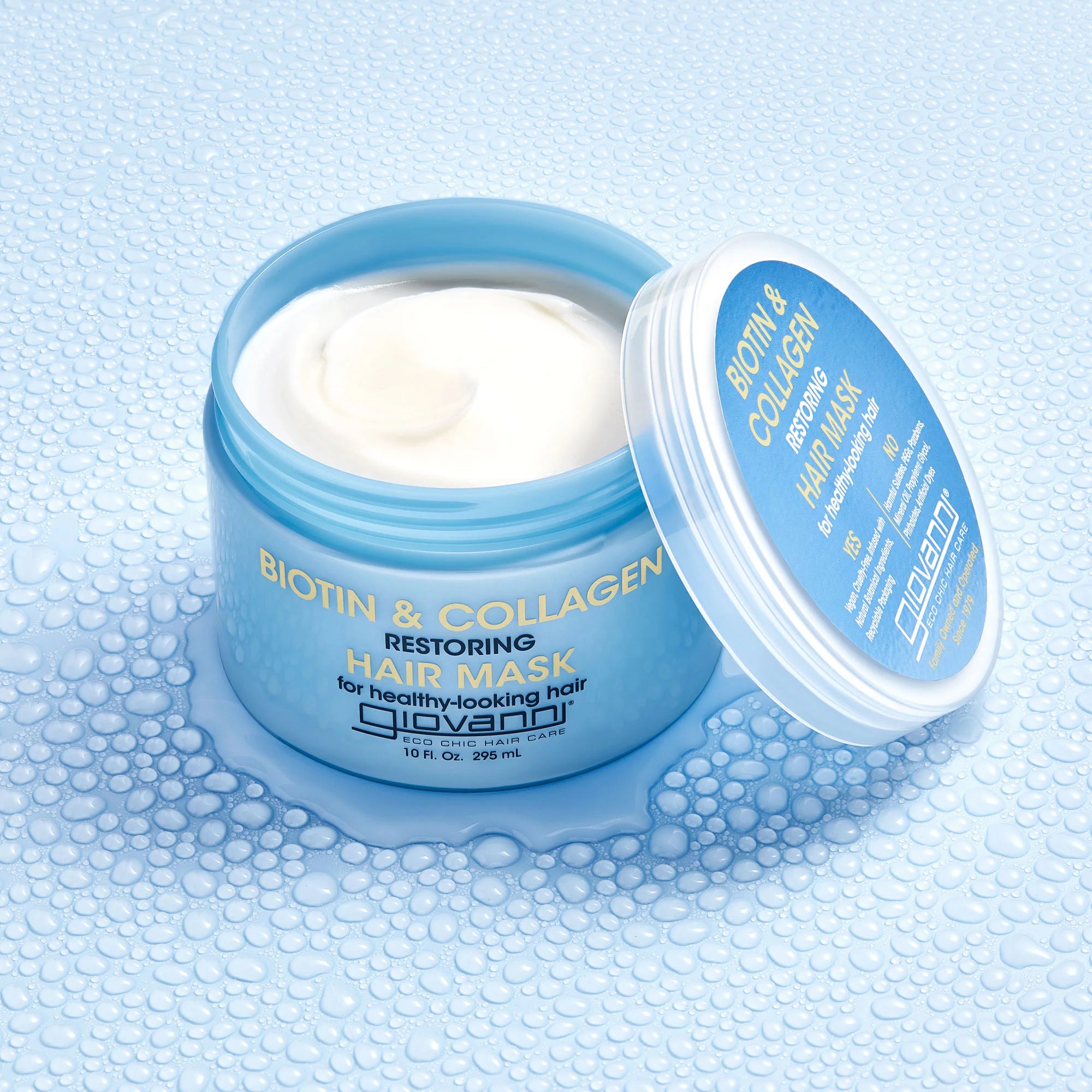 Giovanni Cosmetics - Biotin&Collagen Restoring Haarmasker - 295ml Masker Giovanni Cosmetics