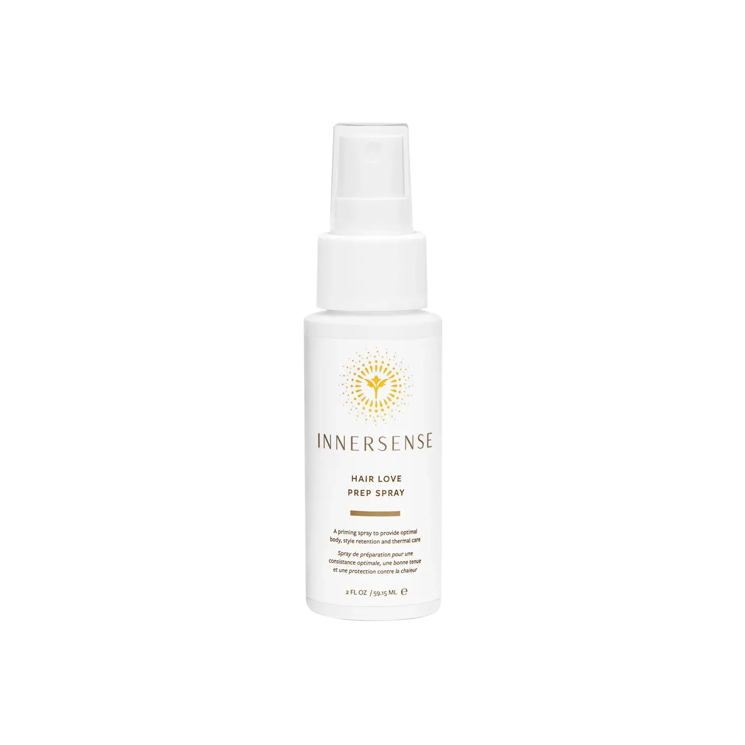 Innersense - Hair Love Prep Spray 59 ml travel size haarspray, vegan en cruelty-free, perfect voor verzorging en styling onderweg.