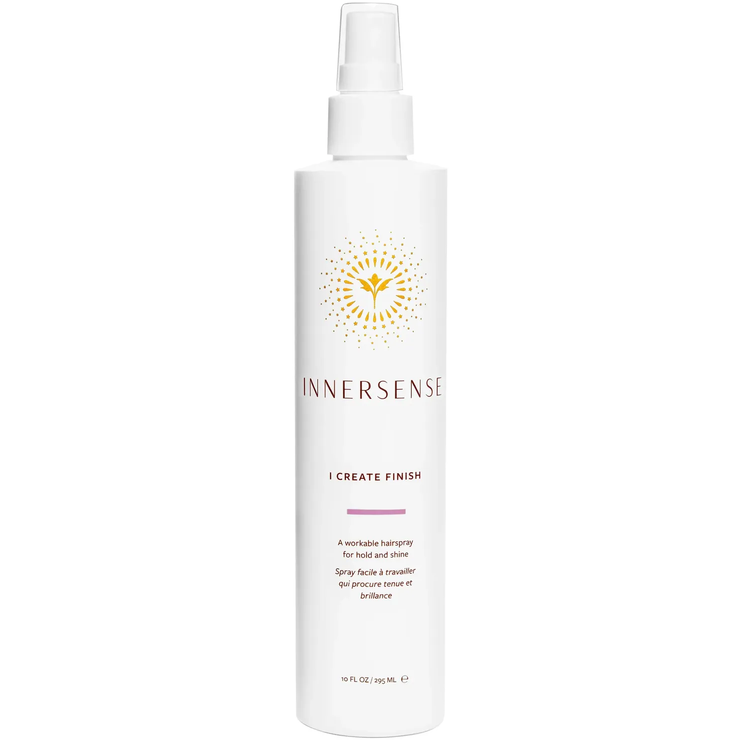 Innersense - I Create Finish haarspray 295 ml voor glans en flexibele hold, ideaal voor droog, fijn of gekleurd haar in natuurlijke haarverzorging.