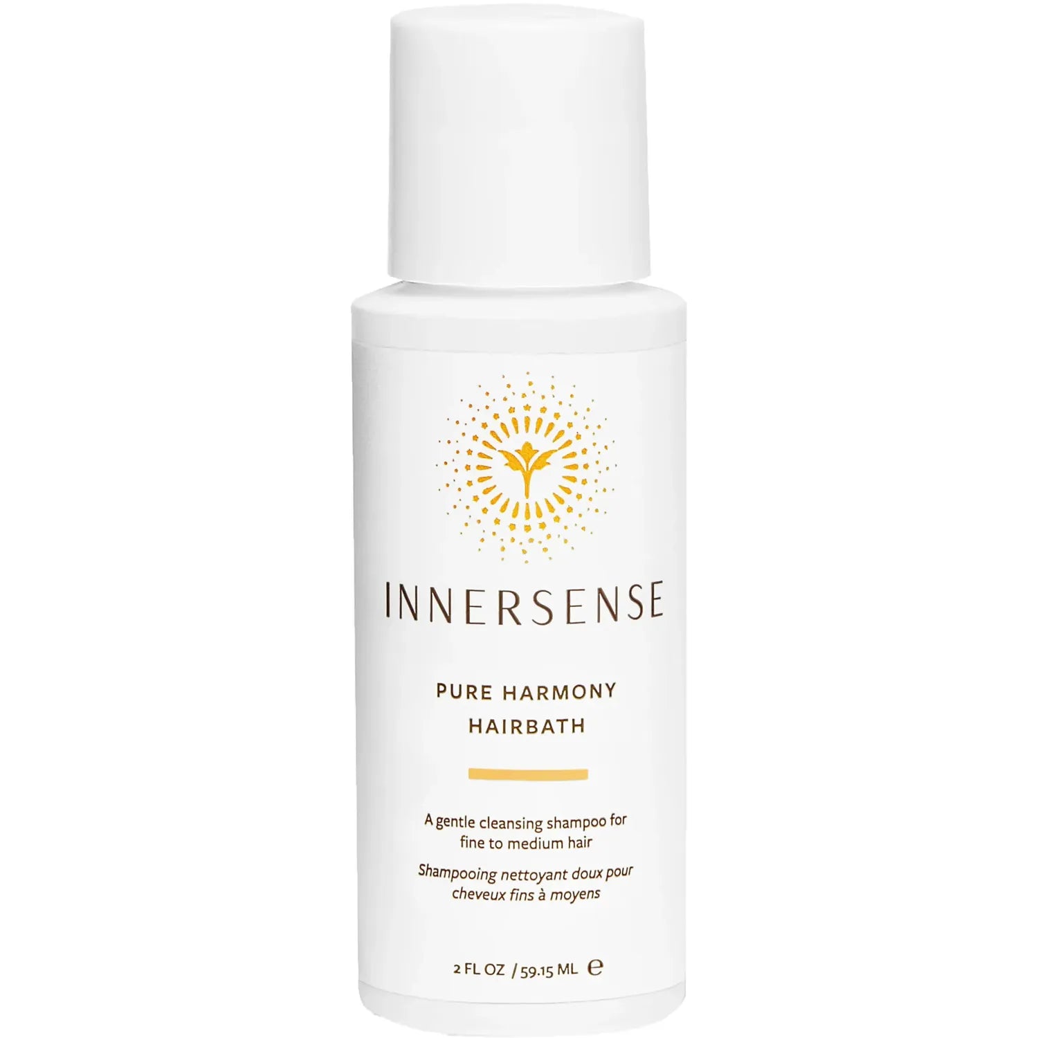 Innersense - Pure Harmony Hairbath shampoo 59,15 ml reisformaat, zachte reiniging voor fijn haar, behoudt vochtbalans en geeft een volumeboost.