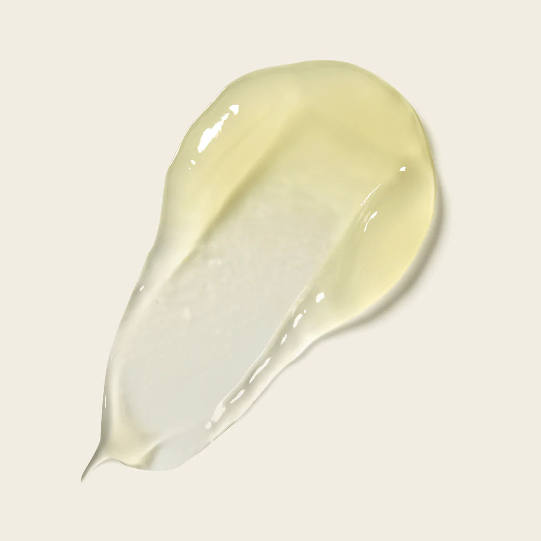 Textuur van Bouclème Super Hold Styler, 250 ml styling gel met transparante en lichtgele gelstructuur voor stevige krulcontrole.