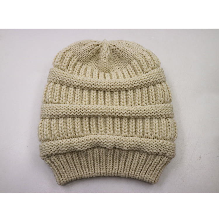 Beanie muts Beige Beanie CG Producten