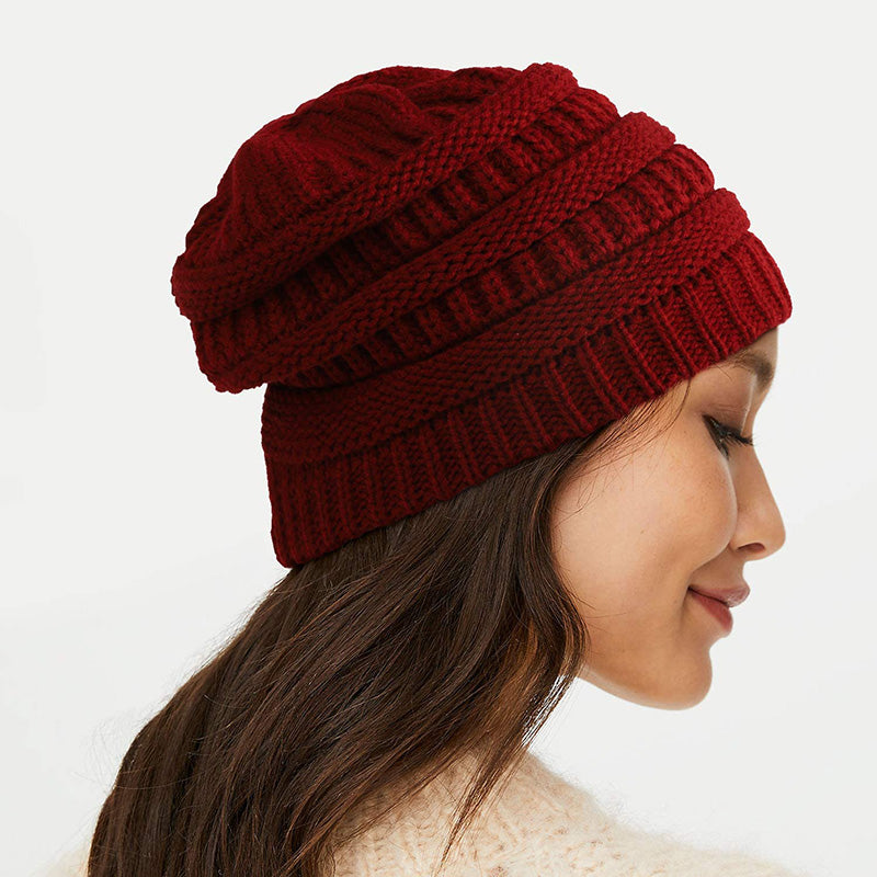 Beanie muts Bordeaux Rood Beanie CG Producten