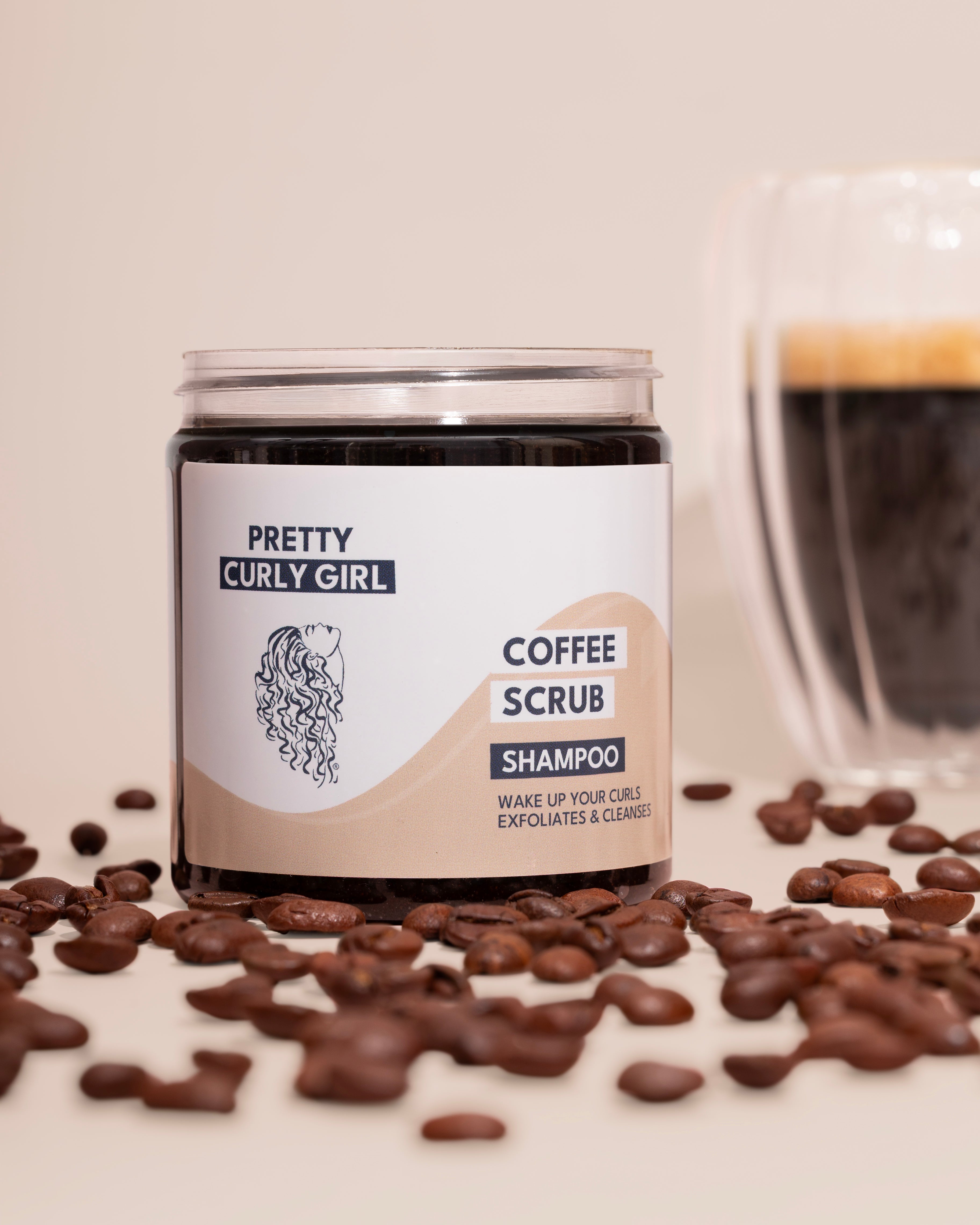 Pretty Curly Girl Coffee Scrub Mask - 250ml Masker Pretty Curly Girl
