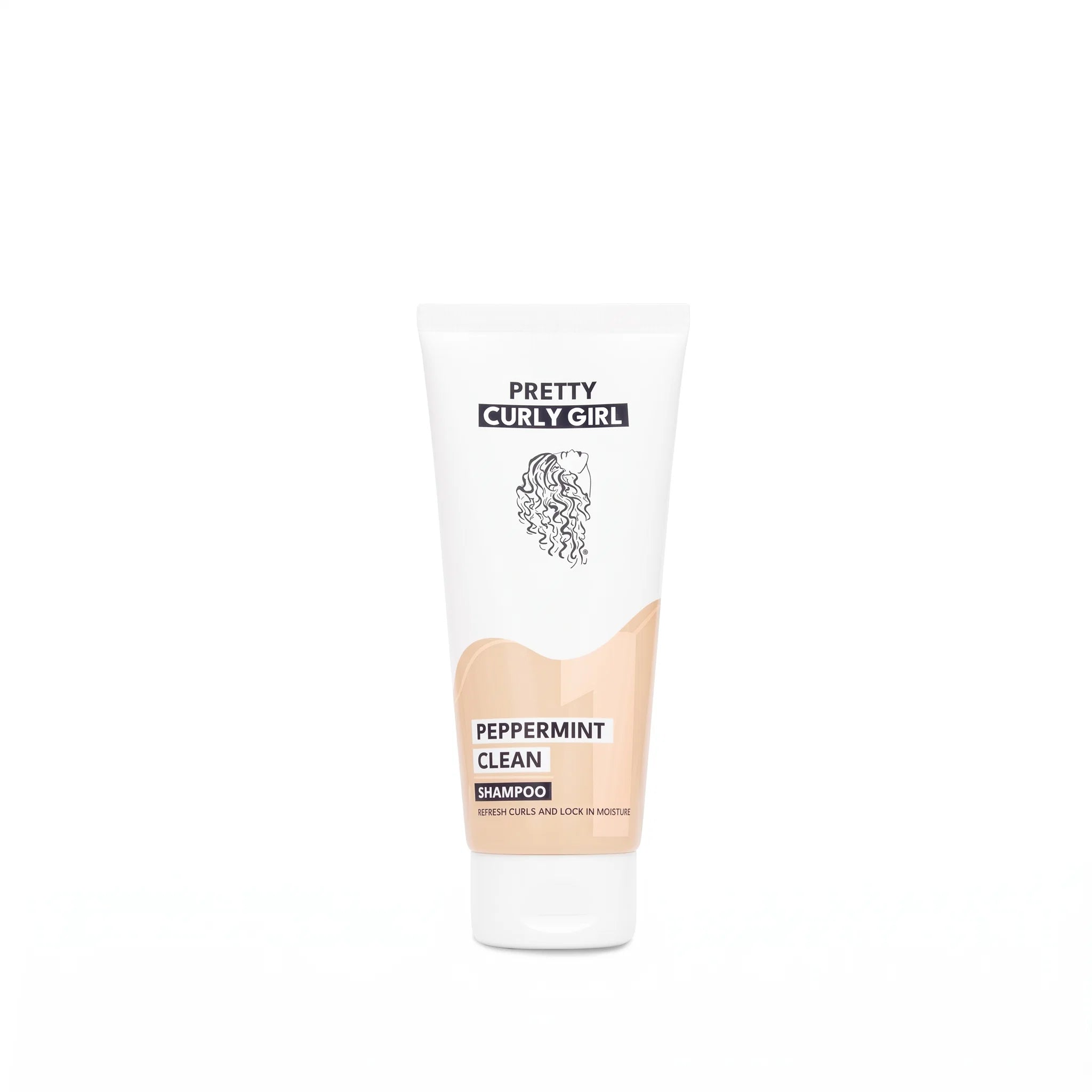 Shampooing propre à la menthe poivrée Pretty Curly Girl, format voyage