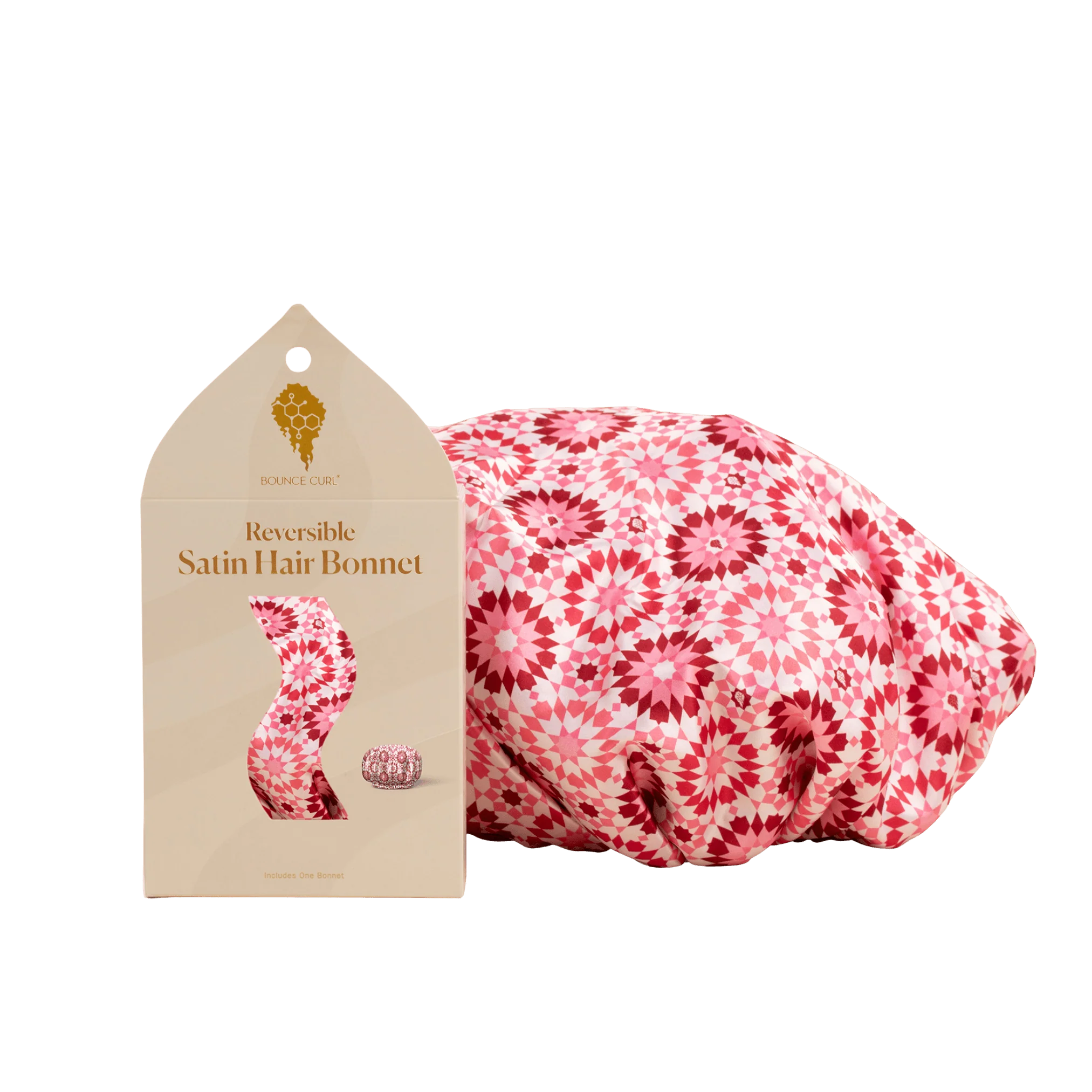 Bonnet réversible en satin Bounce Curl