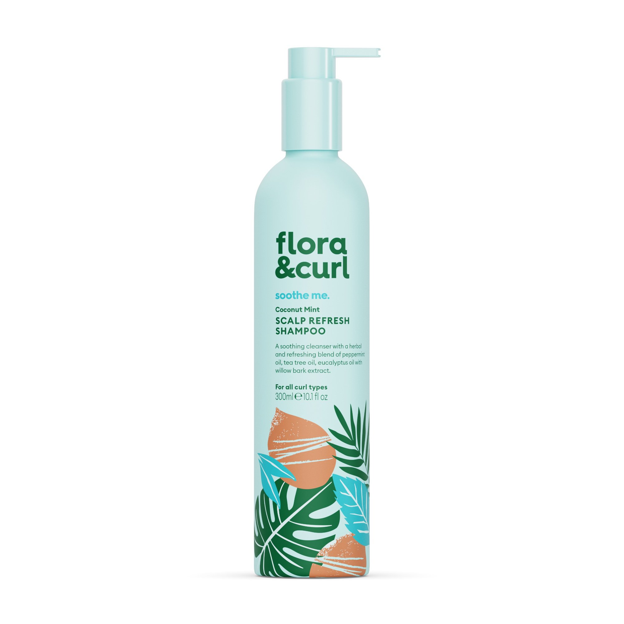 Flora & Curl Coconut Mint Scalp Refresh Shampoo 
