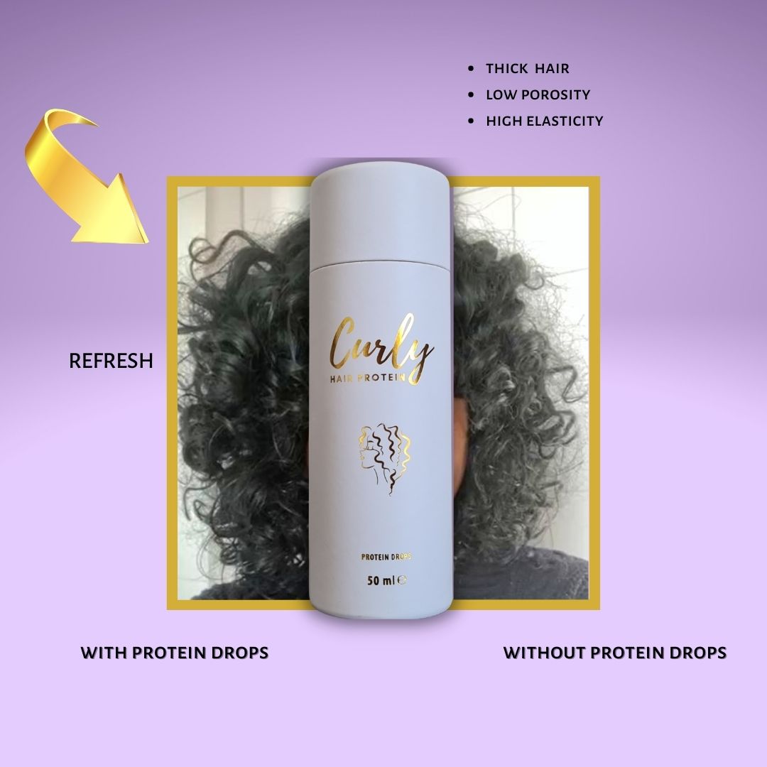 Curly Hair Protein Proteïne Druppels in Luxe Koker
