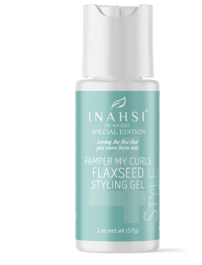 Inahsi Pamper My Curls Hair Flaxseed Styling Gel - Travel Size