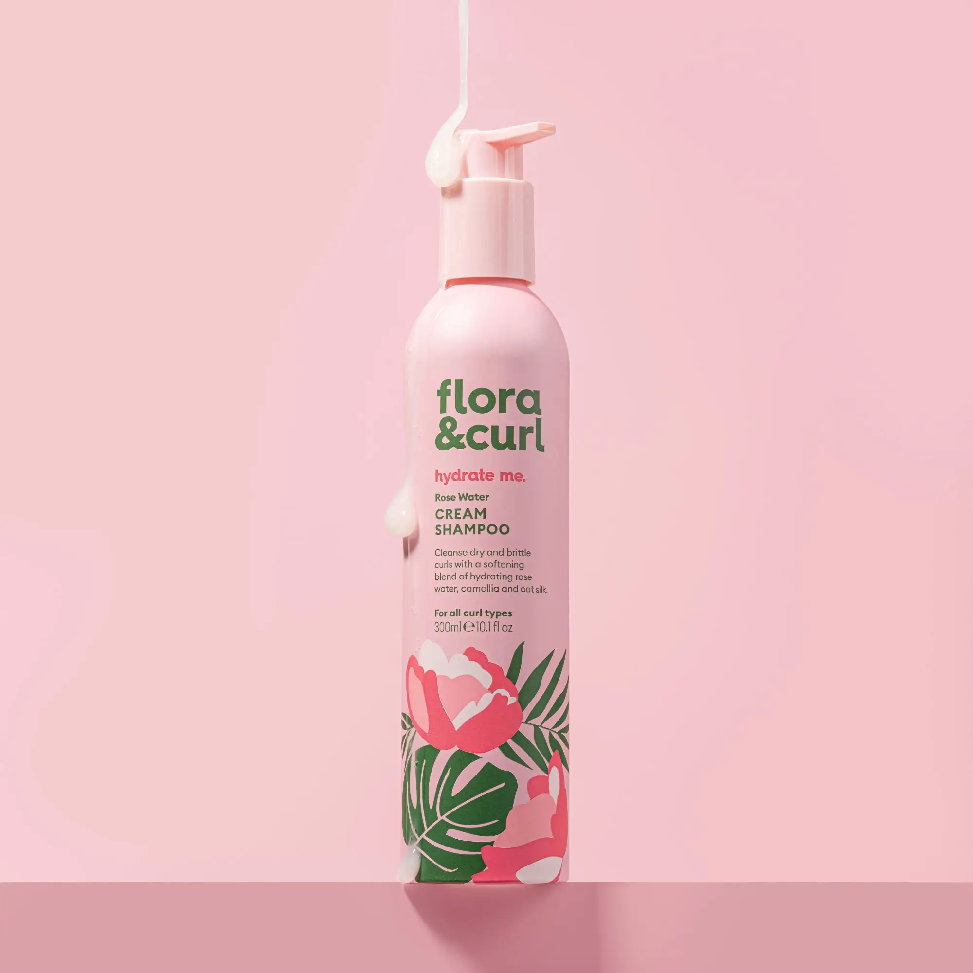 Flora & Curl Rose Water Cream Shampoo 