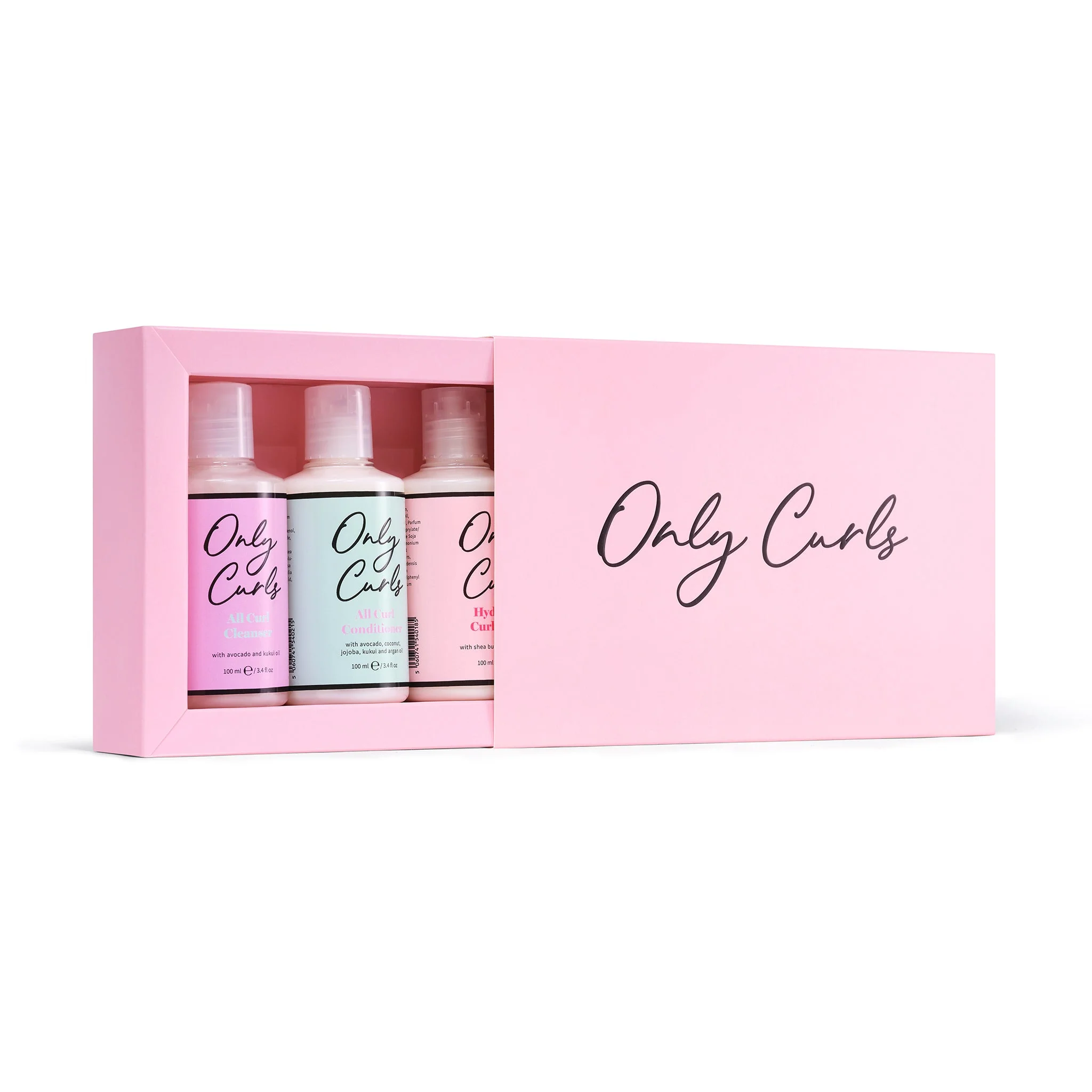 Only Curls Mini Travel Collection, 4 x 100 ml