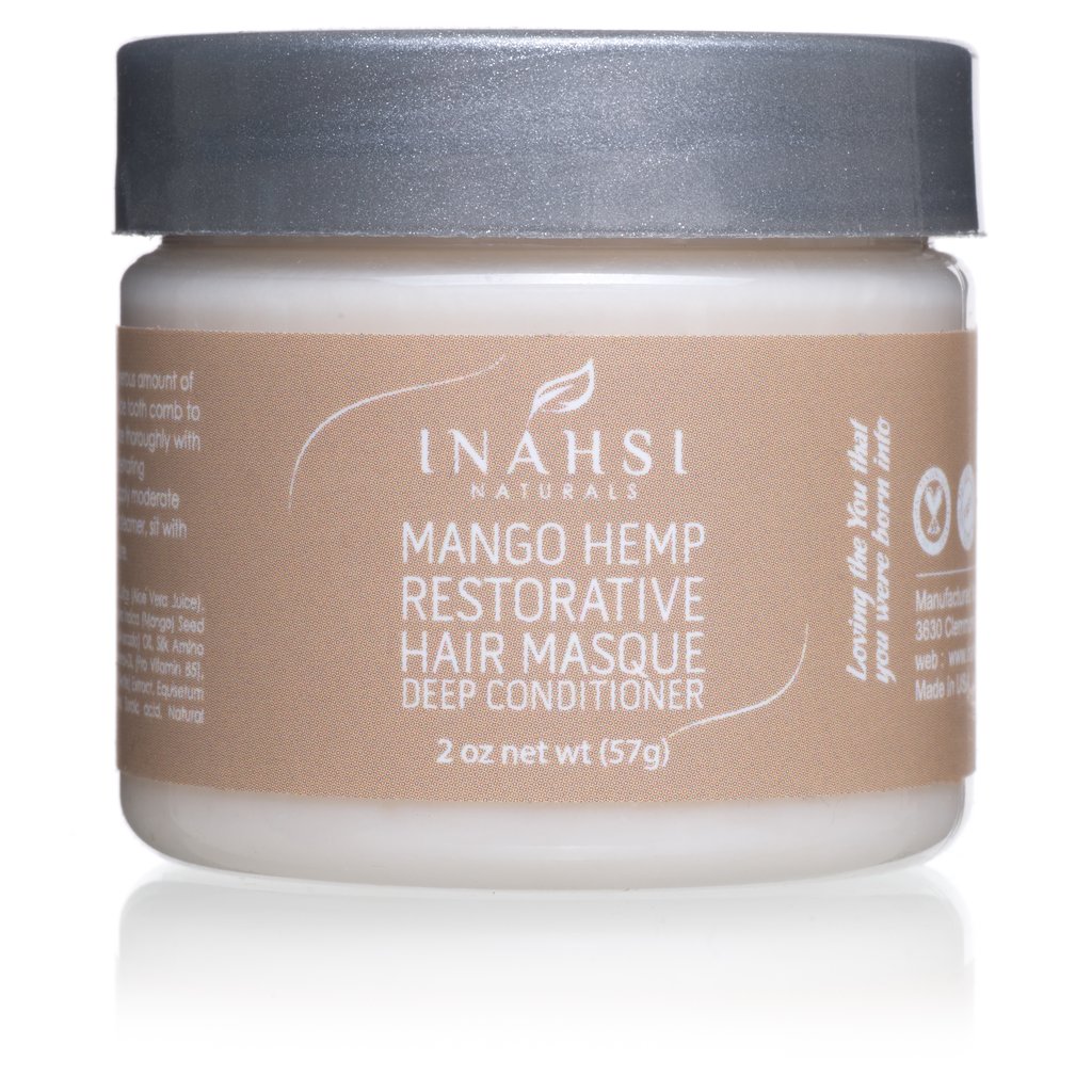 Inahsi Mango Hemp Restorative Hair Masque - Travel Size