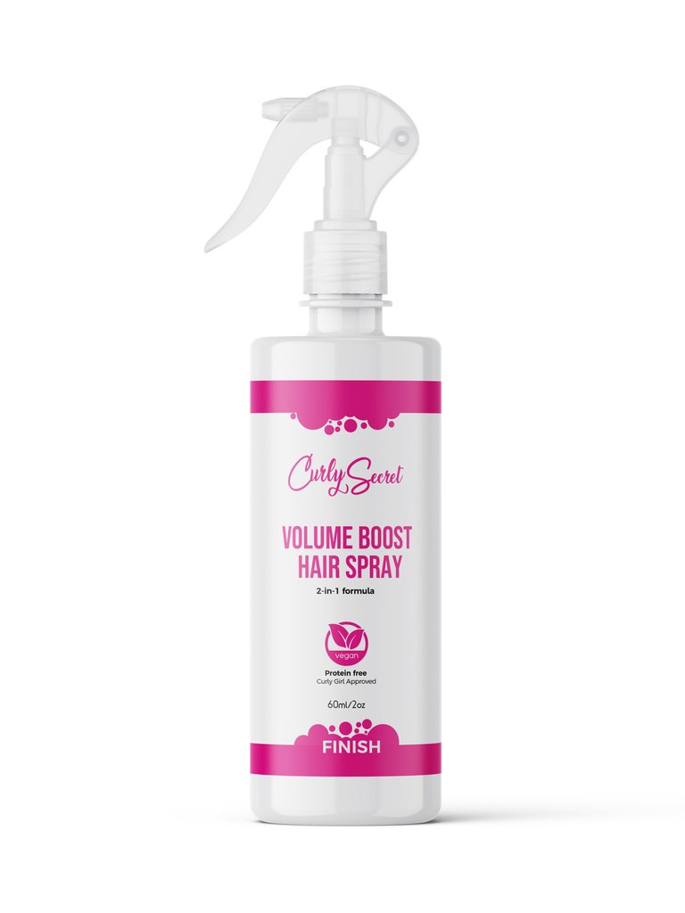 Curly Secret Volume Boost Hair Spray, Travel-size 60 ml